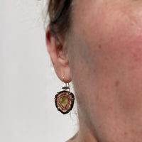 Custom Multicolor Tourmaline Earrings and Pendant